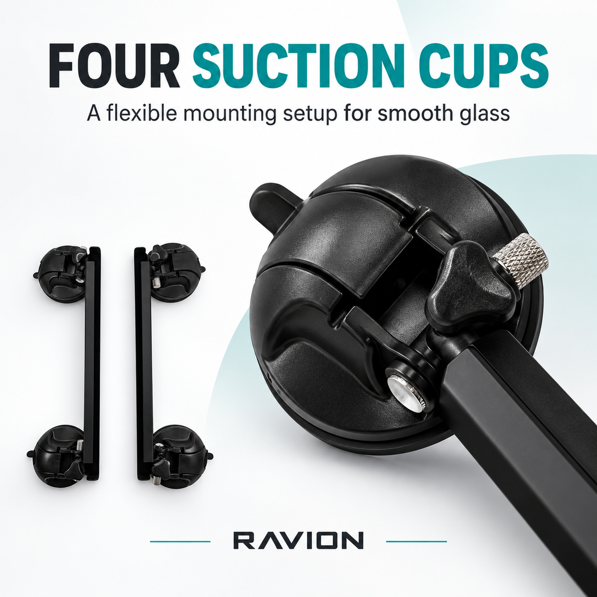 Ravion® Suction Cup Battery Mount